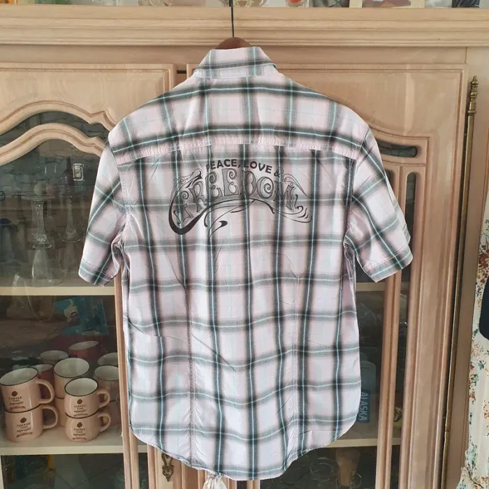 Chemisette homme à carreaux taille M celio très bon etat - photo numéro 3