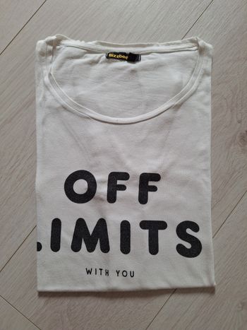 Tshirt manches courtes blanc Bizzbee