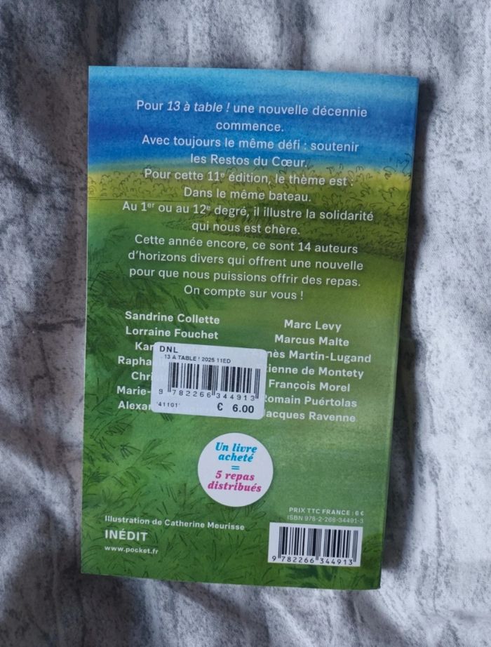 Livre " 13 à Table ! " Édition 2025 - des Restos du Cœur 🌺🫶 - photo numéro 2