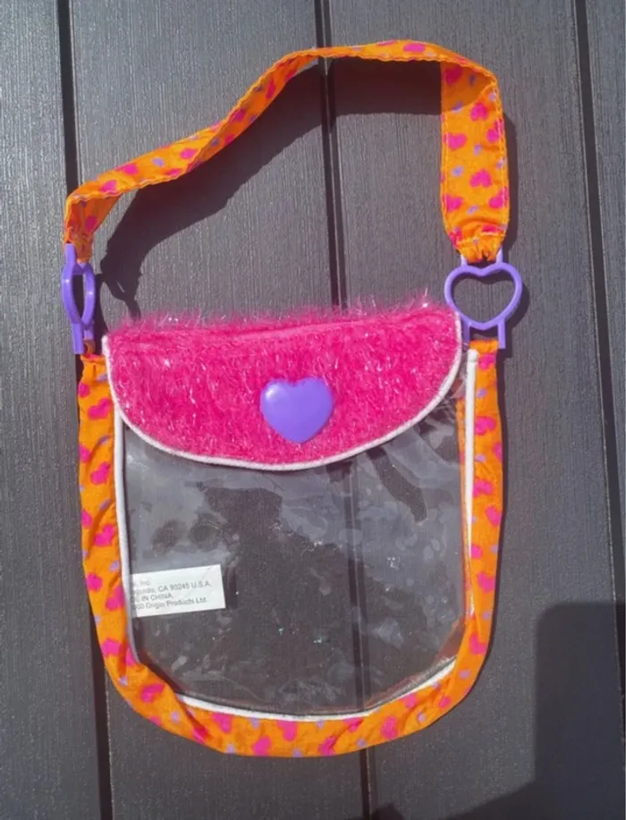 Petit sac rose et transparent