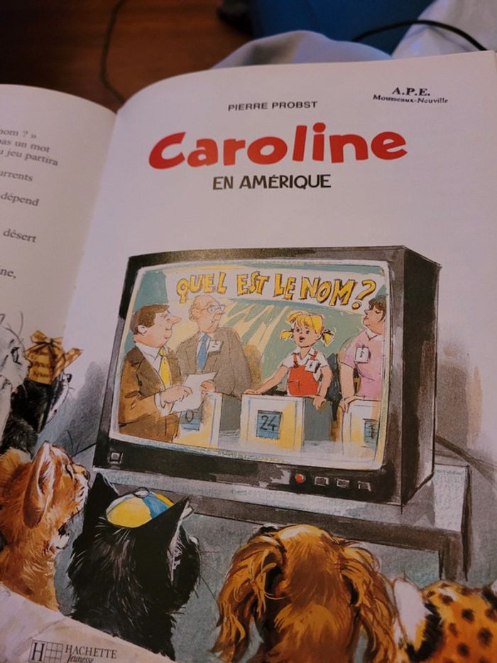 Livre Caroline en Amérique Pierre Probst Hachette Jeunesse Album collection multicolore couleurs - photo numéro 2