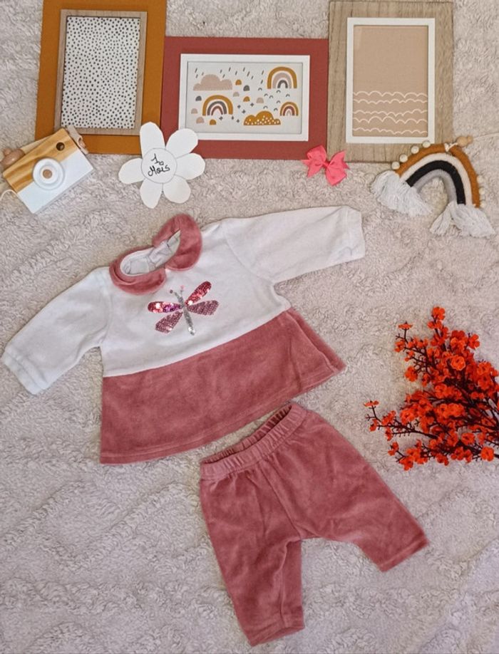 Ensemble bébé 1 mois chaud 🌸