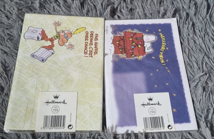 Lot 2 cartes de vœux neuf - photo numéro 2