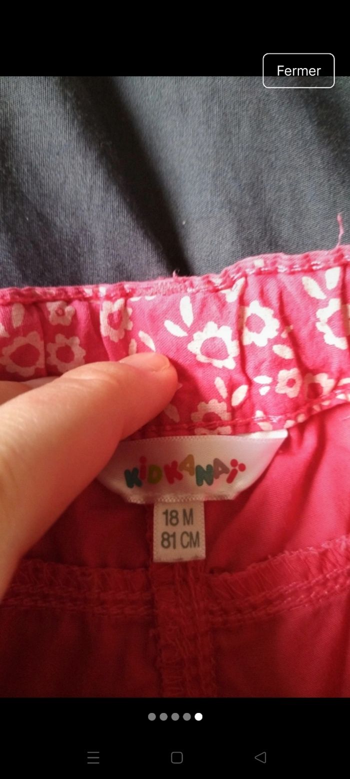 Short rose 18 mois - photo numéro 3