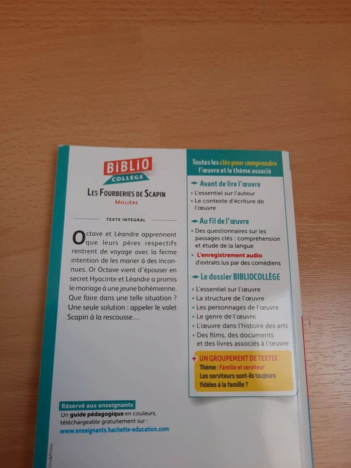 Livre les fourberies de scapin - photo numéro 4