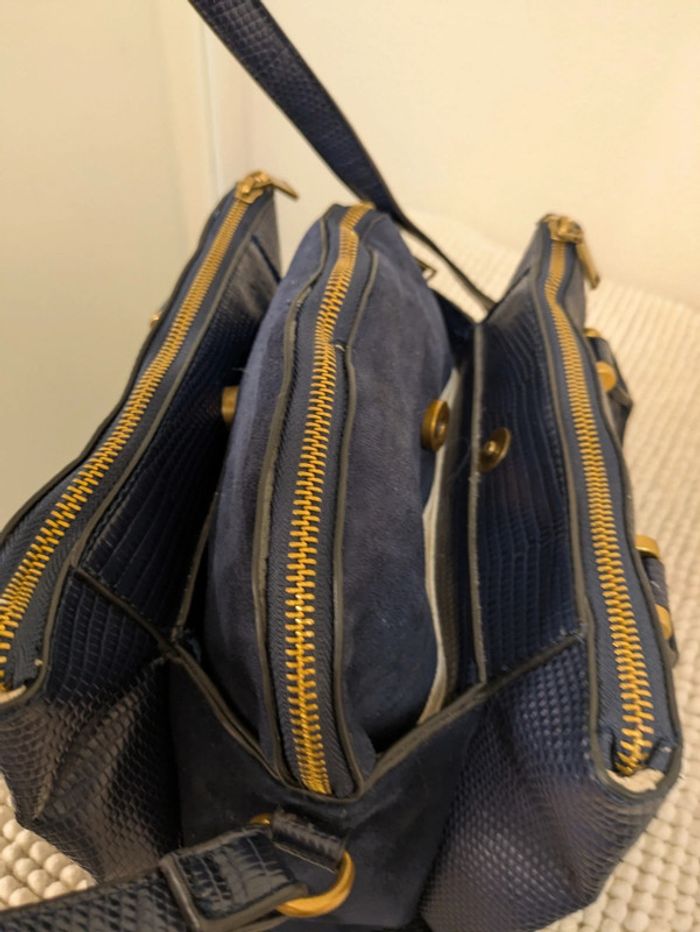 Sac 3 poches cuir et daim Parfois - photo numéro 4