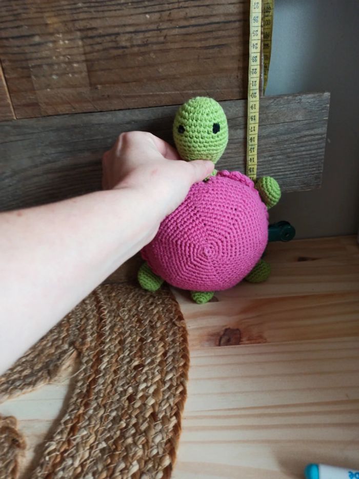 Peluche Tortue tricot tbe - photo numéro 8