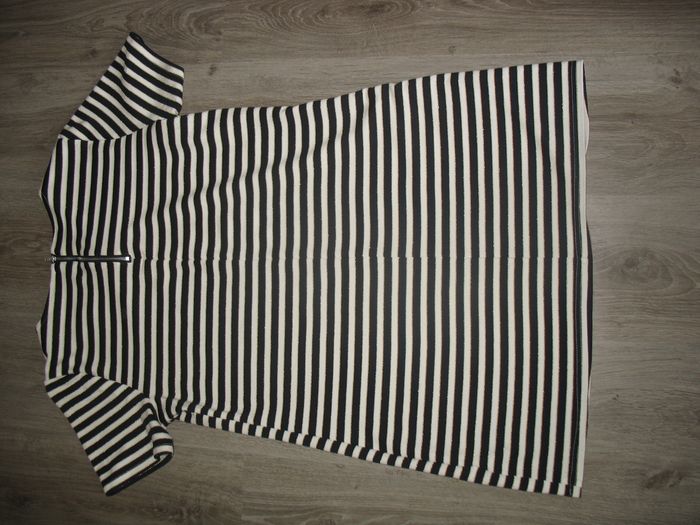 ROBE MC COURTE RAYÉ NOIR ET ÉCRU "ONLY" - TAILLE L - n°01 - photo numéro 3