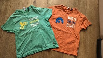 Lot 2 tee shirt MC okaidi 6 ans