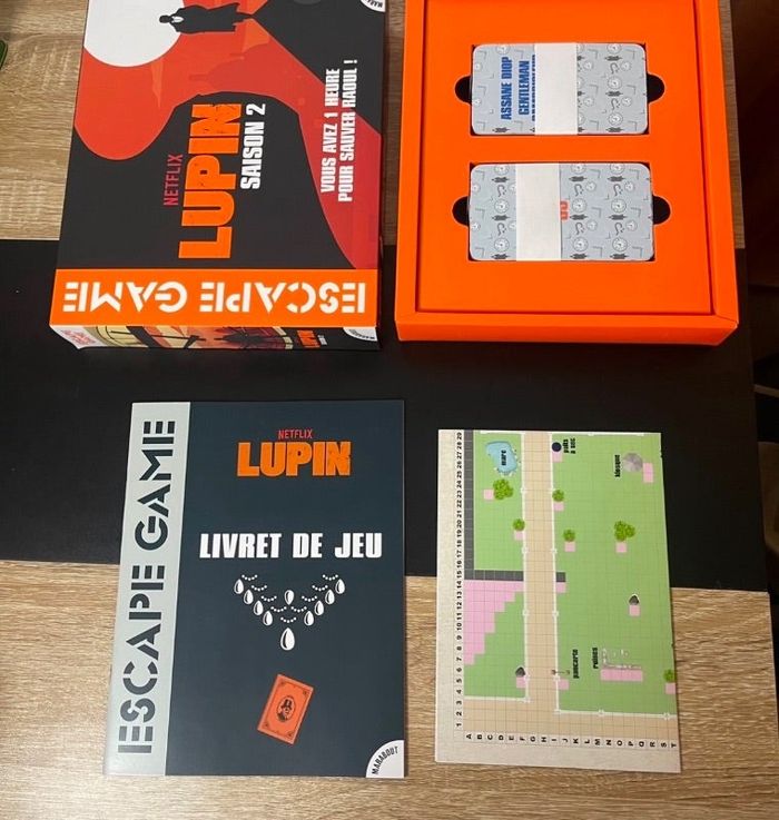 Jeux de société escape game lupin