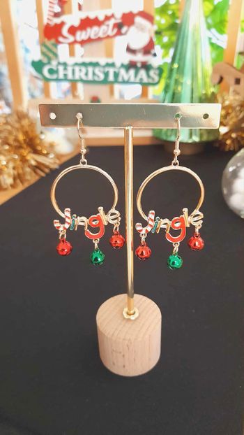Bijoux Noël | Boucles d'oreilles "Jingle" - Neuves