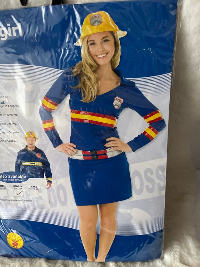 Déguisement femme pompier taille L