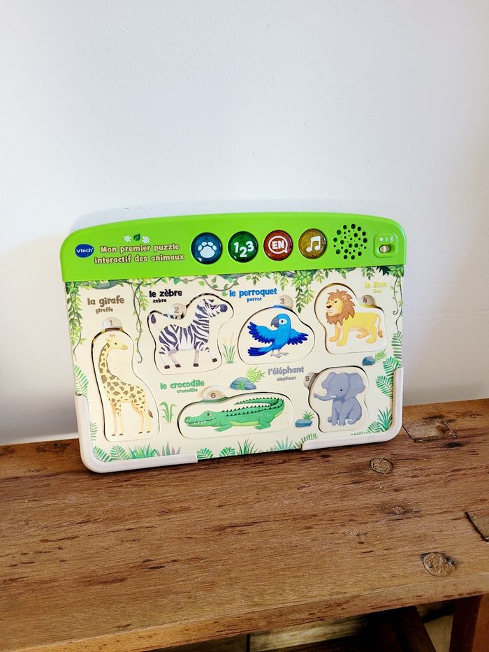 Mon premier puzzle intéractif des animaux Vtech - photo numéro 1