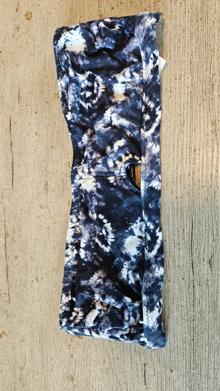 Haut de maillot bandeau, bleu et blanc, Kiabi, 40 - photo numéro 2