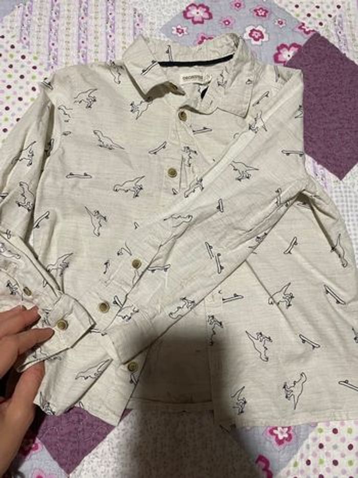 Chemise dinosaure garçon 4 ans