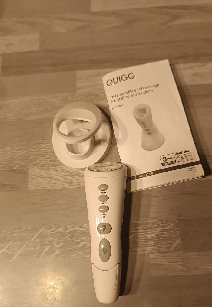 Thermomètre infrarouge frontale et auriculaire
A pile - photo numéro 2