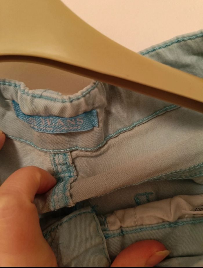 Pantalon Slim B.S Jeans Bleu Clair Pastel - photo numéro 3