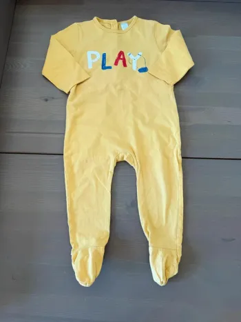 Pyjama / Grenouillère jaune - Tex Baby 18 mois - Mixte