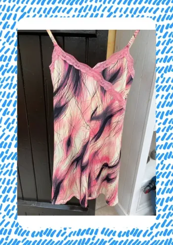 Robe Charbell noir rose jaune 38 M