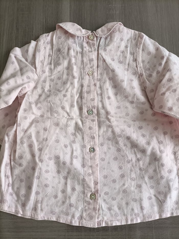 Blouse légère rose pâle imprimée 23 mois - photo numéro 3
