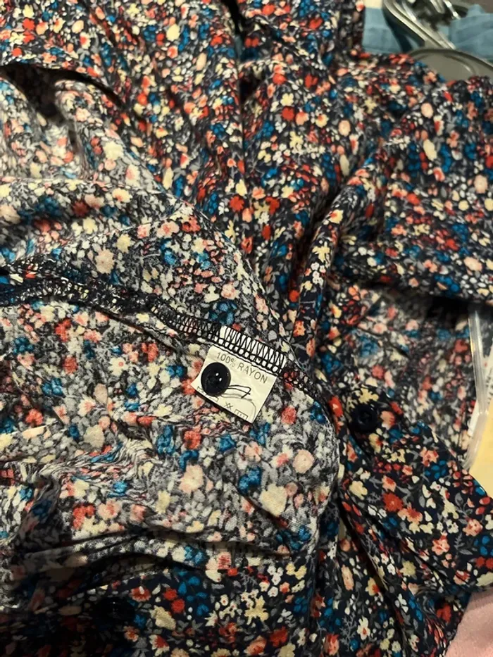 5 ans - chemise mère&fille paris fleuri - photo numéro 6