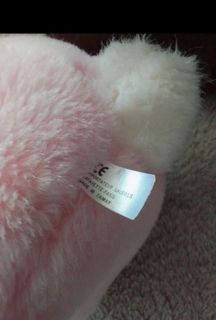 Peluche lapin avec son panier tbe - photo numéro 7