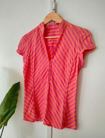 Chemisier Vintage Orange/Rose Zara