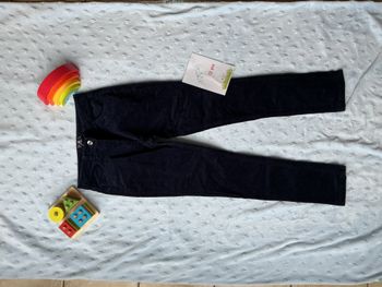 pantalon en velours marine taille réglable 12 ans u essentiel