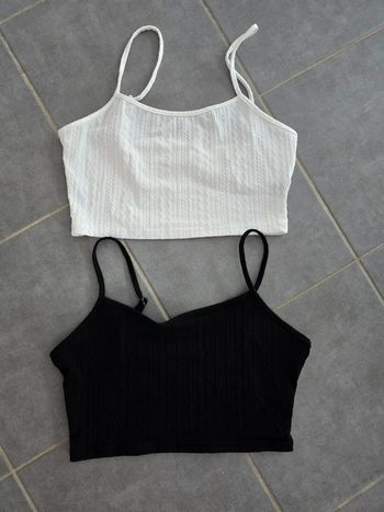 Lot de 2 debardeurs courts