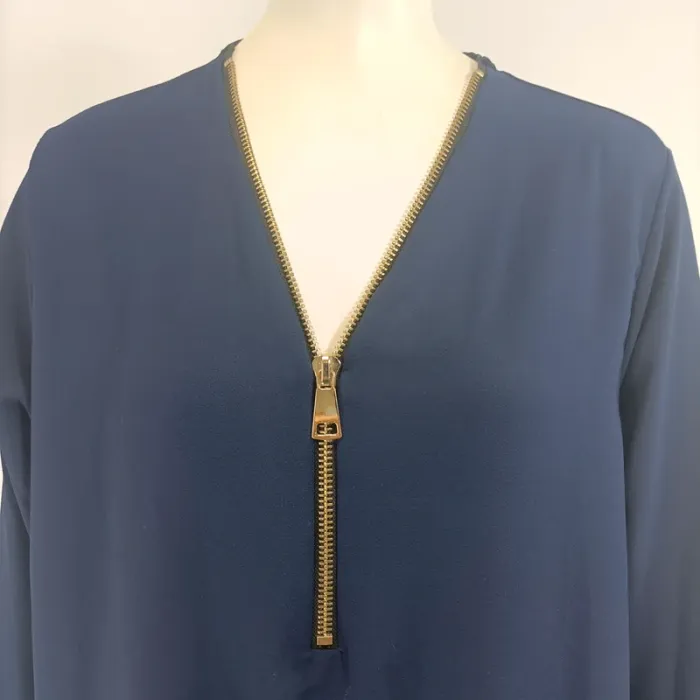 Robe courte/ tunique longue Bleu marine (A992) - photo numéro 2