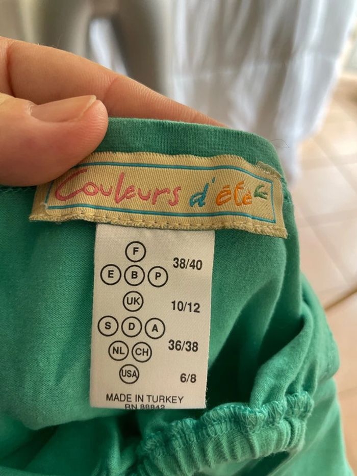 t-shirt Couleurs d´ete vert taille M - photo numéro 3