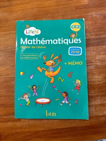Livre mathématiques, fichier de l’élève CE2