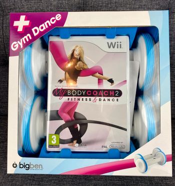 Pack Wii - Jeu My Body Coach 2 Fitness & Dance + 2 haltères NЕUF