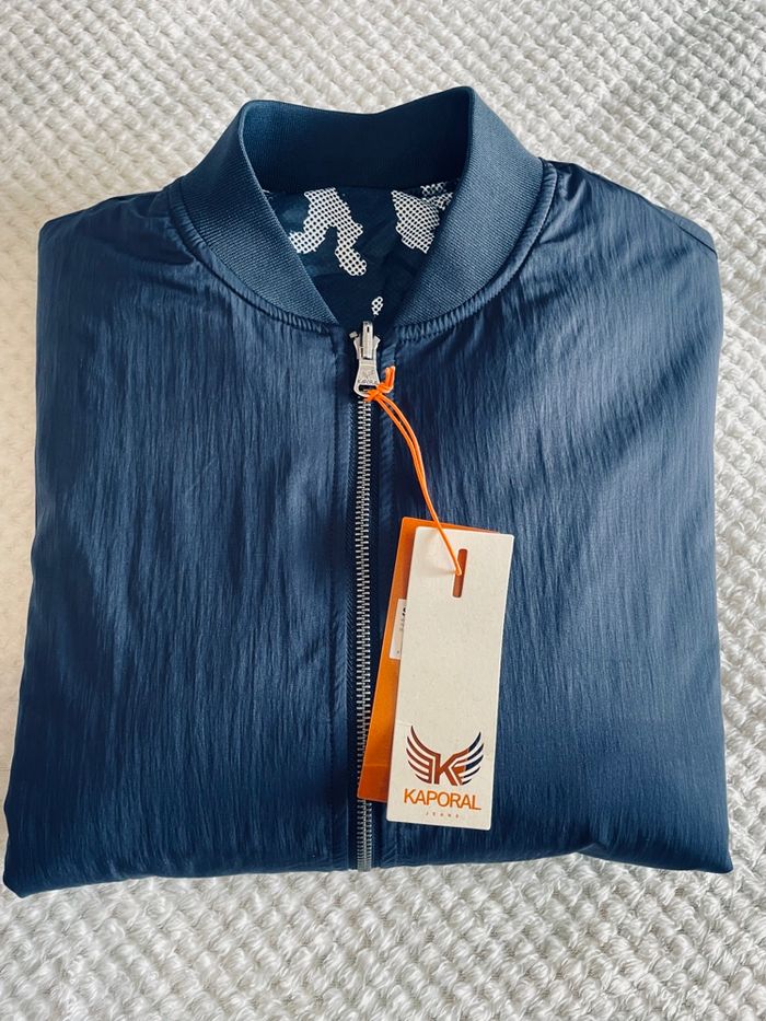 Veste réversible Kaporal VADAS W62 – Bleu marine / Camouflage – Neuve avec étiquettes - photo numéro 2