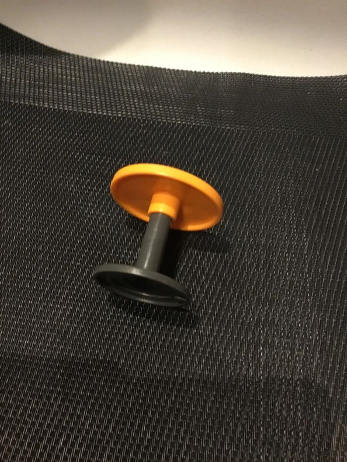 Playmobil table ronde orange et pied gris 4134 marchand de glaces - photo numéro 2