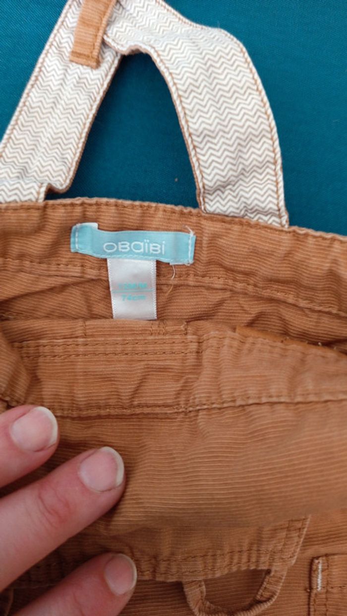 Salopette courte obaibi 12 mois garçon - photo numéro 3