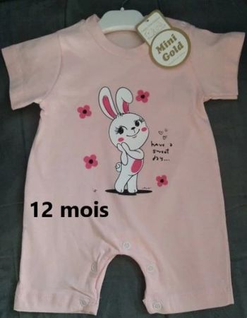 combinaison fille 12 mois