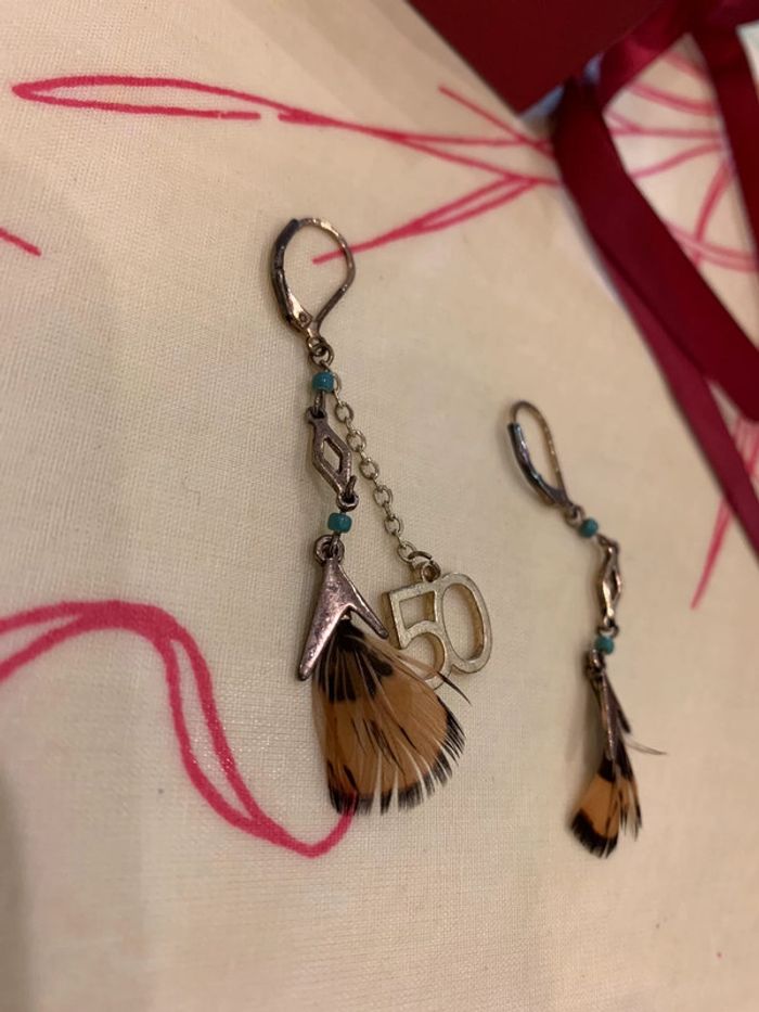 Paire de boucles d’oreilles spéciale 50 ans . - photo numéro 7