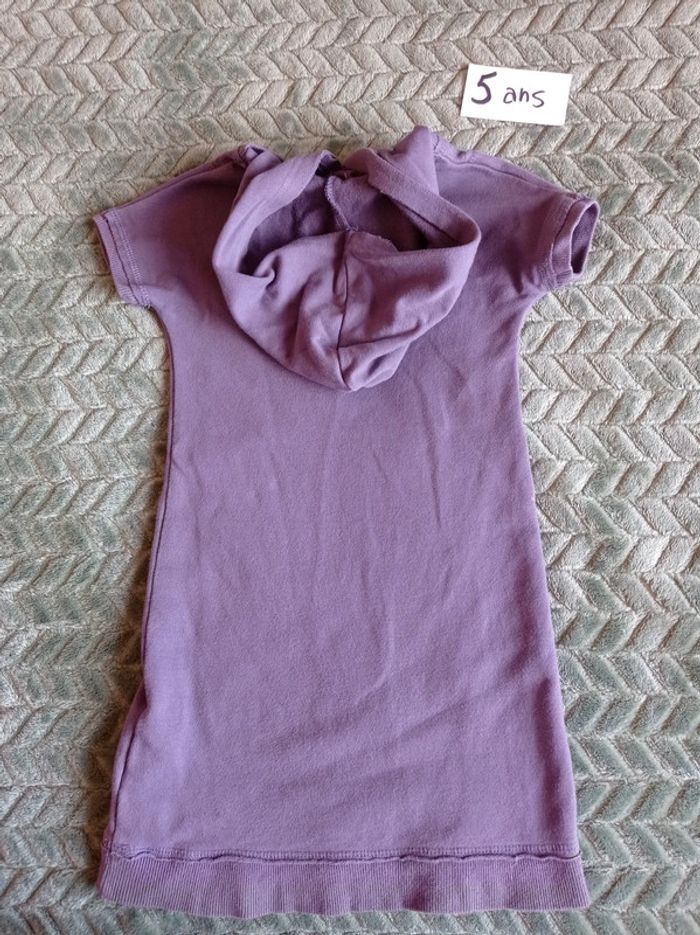 Robe-pull à capuche taille 5 ans - photo numéro 2