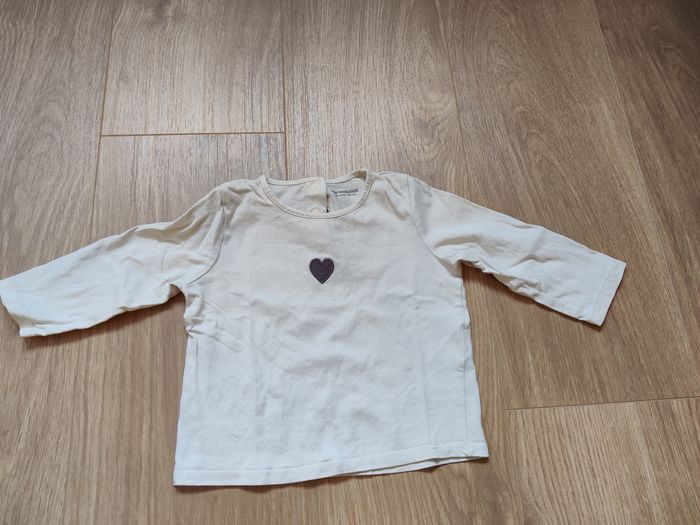 Lot t-shirts manches longues fille 12 mois - photo numéro 8