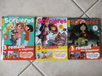 Lot de 3 magazines Le roman des Sorcières n° 27, 30 et 31 - Fleurus