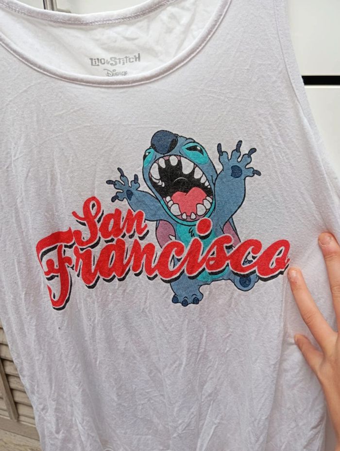 Débardeur blanc Stitch de Disney taille M - photo numéro 2