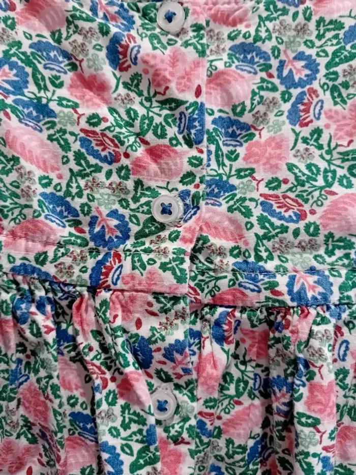Robe d'été fleurie + culotte bloomer - photo numéro 8
