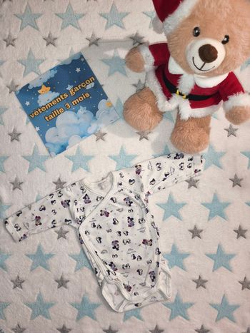 Bodie manches longues Disney blanc taille 3 mois