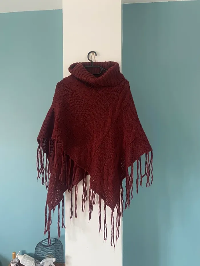 Poncho en laine
