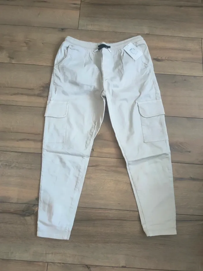 Cargo / jogpant pour homme beige