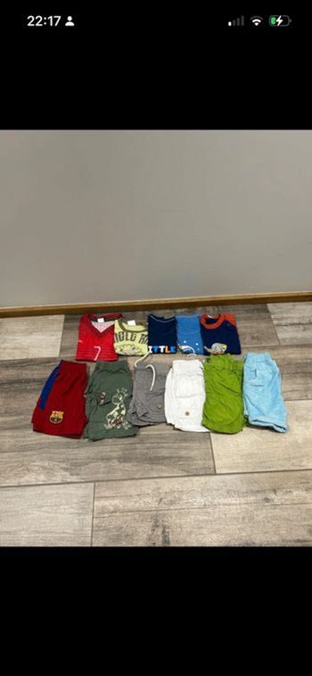 Shorts garçon 18 mois et T-shirt