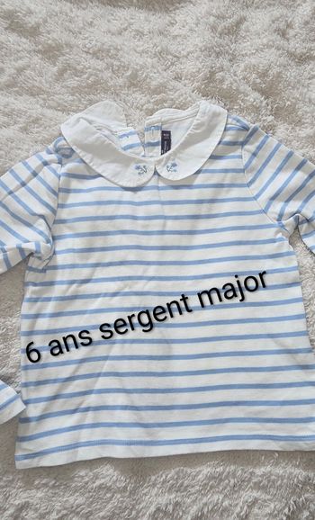 Tee-shirt manches longues 6 ans sergent major