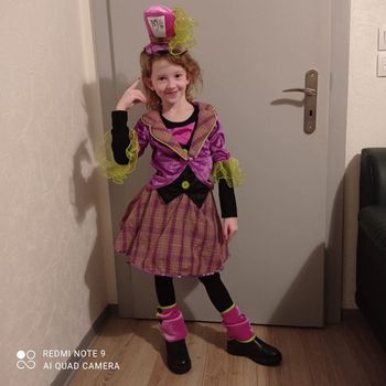 Rigolo déguisement chapelière folle 8/10ans
