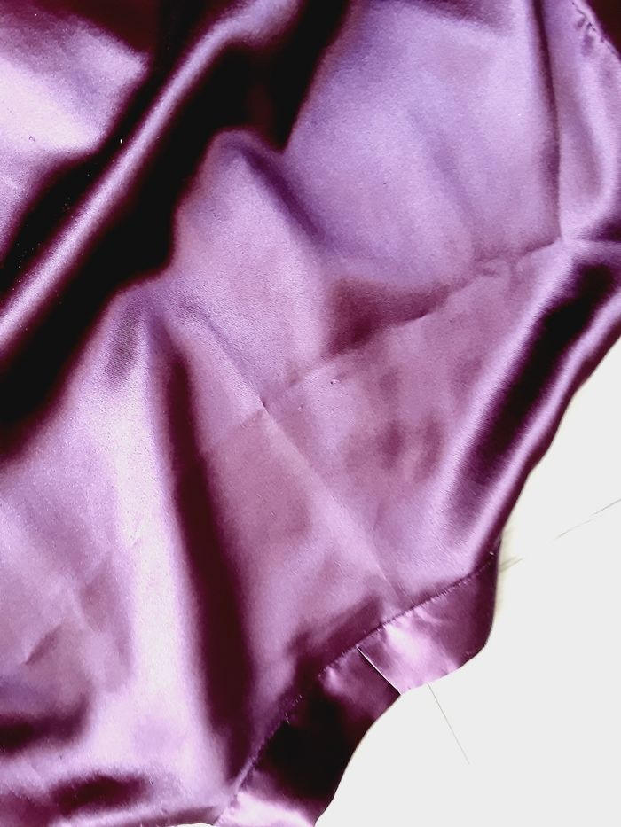 Vêtement femme robe de chambre manches courtes violette taille 40 - photo numéro 6